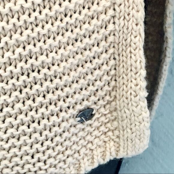 American Eagle Outfitters beige & Gray  Chunky Knit Sweater Size Small - Picture 4 of 10